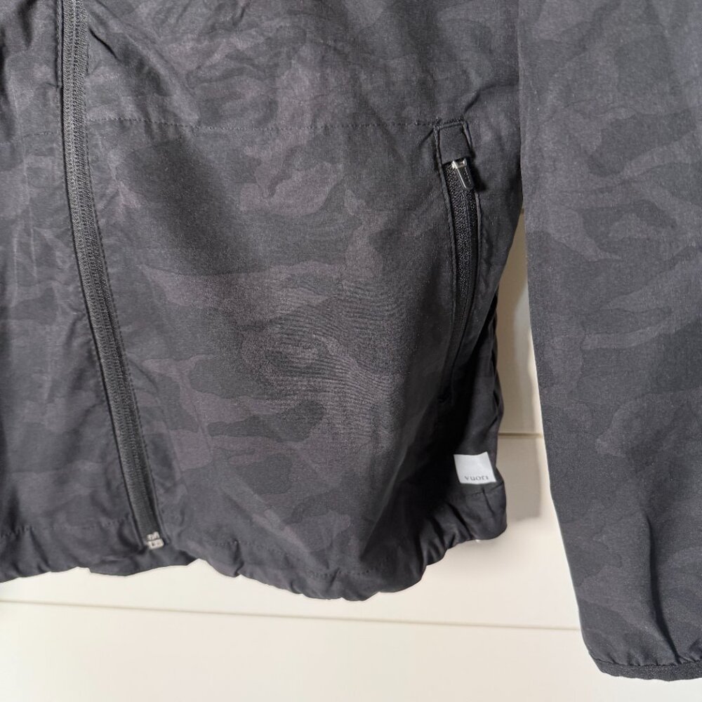 Vuori Full Zip Hooded Black Camo Jacket Size Small - Picture 6 of 14